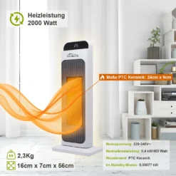 TroniTechnik Heizlüfter TT-PTC-02 Keramik Mit WIFI Und Fernbedienung 2000W -Kaufland Verkäufe b2fab744d1f9c20eddd1063c31e5a52b