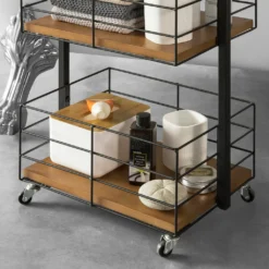 SoBuy NSR06-N Rollregal Mit 3 Körben Bad Wagen Badregal Küchenregal Rollbar Standregal Mit Griff Rollwagen Metall -Kaufland Verkäufe b35ea906712ecbb1565631d8f8293b91