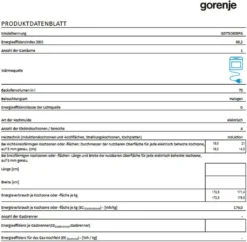 Gorenje GEIT5C 60 BPG Elektro-Standherd Mit Induktionskochfeld - 50 Cm - 70 Liter - Kindersicherung - Schnellaufheizung - AirFry - Pizzamodus 300°C - Teleskopauszüge - AquaClean - BridgeZone - Schwarz -Kaufland Verkäufe b37cfced0262d7cecea54c86529c4867