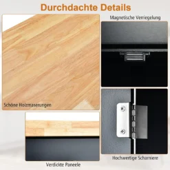 COSTWAY Küchenwagen Auf Rollen, Servierwagen Mit Arbeitsplatte & Handtuchhalter & Schublade & Gewürzregal, Kücheninsel Holz, Küchenschrank Rollbar, Für Küche, Esszimmer Und Bar (Schwarz) 13 COSTWAY Küchenwagen Auf Rollen, Servierwagen Mit Arbeitsplatte & Handtuchhalter & Schublade & Gewürzregal, Kücheninsel Holz, Küchenschrank Rollbar, Für Küche, Esszimmer Und Bar (Schwarz) -Kaufland Verkäufe b3cf8b4b6d992e241ffced1575134557