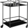 House Nordic Vita Servierwagen Schwarz | Barwagen Mit Rollen Inkl. Bremsen | Schlichtes Metallgestell Im Industrie-Design -Kaufland Verkäufe b45736ded808593a51cb11dd79951993