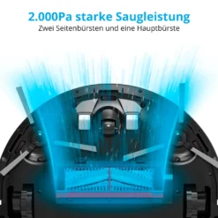 MEDION Saugroboter Mit Wischfunktion Und Systematischer Navigation P20 SW (Modell 2021, 2.000 Pa Saugkraft, Inkl. Fernbedienung, Ladestation, Tierhaar Allergiker Optimiert) -Kaufland Verkäufe b54e2545f504a7224faac725c31eff54