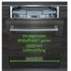 Siemens Geschirrspüler SN615X03EE - Vollintegrierbar, 60cm, Extrem Leise Nur 46 DB