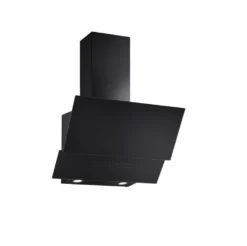 Böhme Kopffreie Wandhaube Dunstabzugshaube 60cm Glas Schwarz Touch Control LED Beleuchtung 626 M³/h Inkl. 2 Aktivkohlefilter