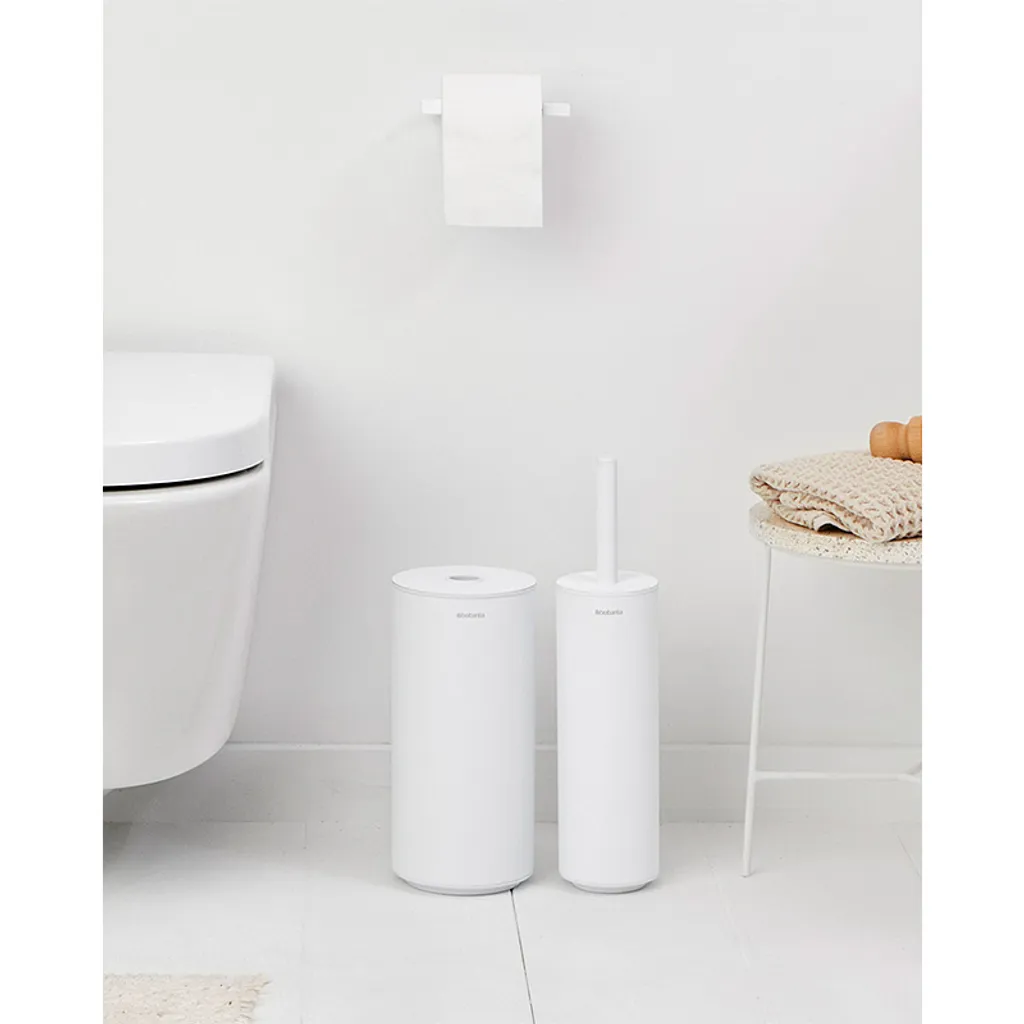 BRABANTIA MindSet Set 3 Toilettenzubehör Weiß 3 BRABANTIA MindSet Set 3 Toilettenzubehör Weiß