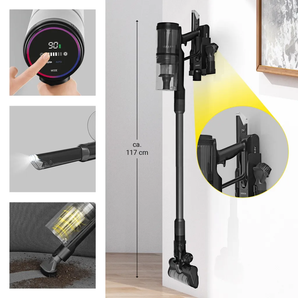 Akku Staubsauger Handstaubsauger Kabellos Beutellos Akkusauger Wandladestation 6 Akku Staubsauger Handstaubsauger Kabellos Beutellos Akkusauger Wandladestation – Bild 4