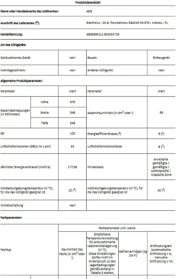 AEG - ABB688E1LS - Einbau-Gefrierschrank - Schlepptürtechnik -Kaufland Verkäufe b71734fa86f568e4605aaca51f25dcc9
