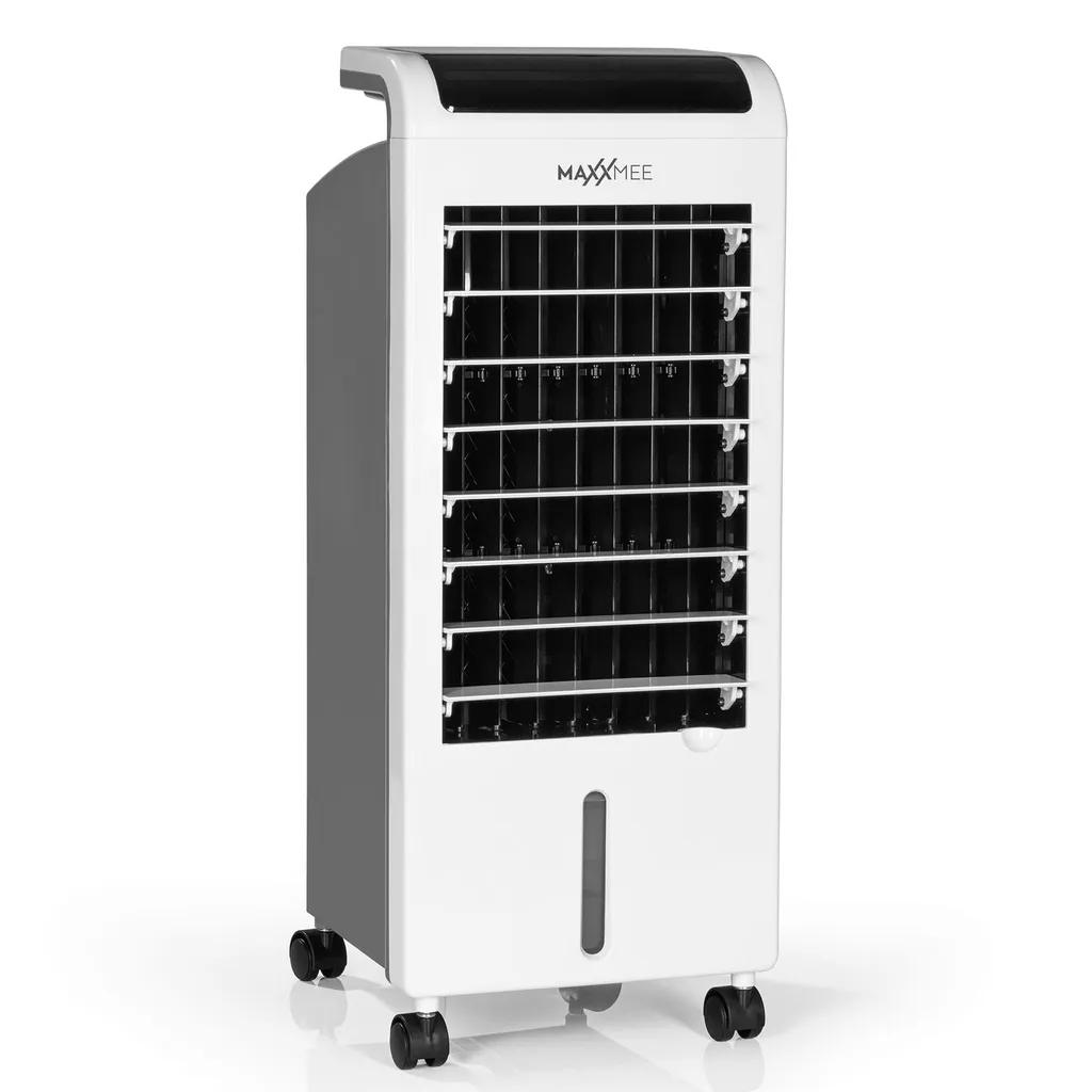 MAXXMEE Luftkühler Mobil 80 W - Zum Kühlen, Befeuchten & Ionisieren Der Raumluft - Weiß Luftkühler Ventilator Kühlgerät Klimagerät Mobil Luftbefeuchter Ionisator Timer 11 MAXXMEE Luftkühler Mobil 80 W - Zum Kühlen, Befeuchten & Ionisieren Der Raumluft - Weiß Luftkühler Ventilator Kühlgerät Klimagerät Mobil Luftbefeuchter Ionisator Timer – Bild 9