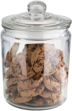 APS Vorratsglas -CLASSIC- /// Ø 14 Cm, H: 21,5 Cm, Volumen: 2 Liter /// Glas, Polyethylen /// 82251