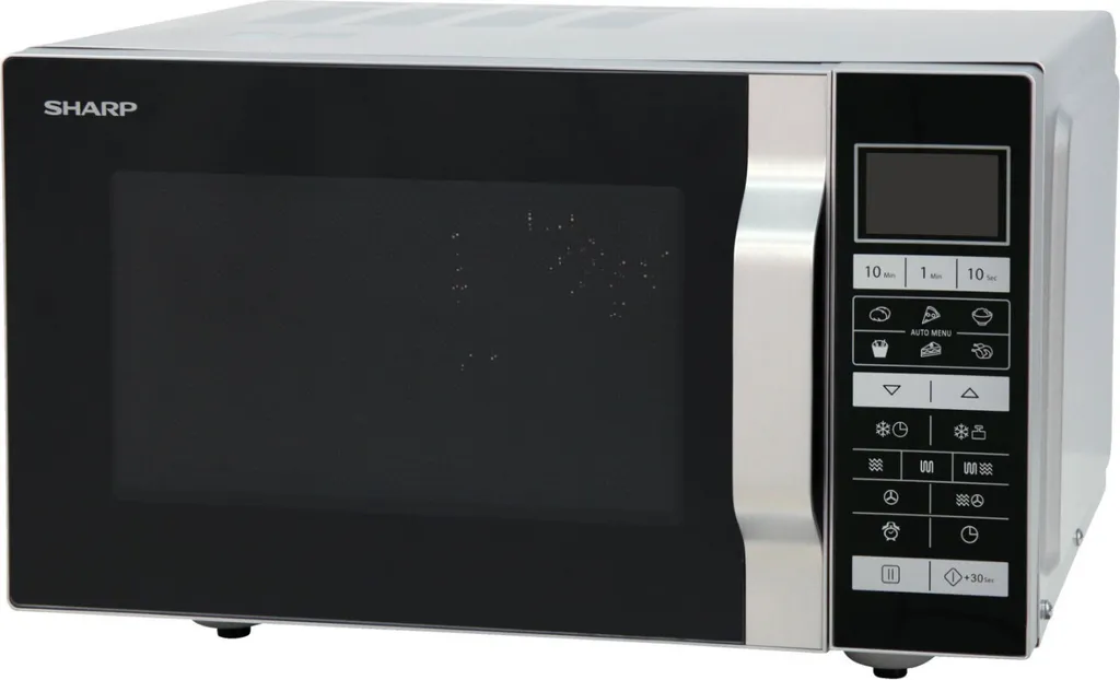 Sharp R860S Mikrowellen - Schwarz / Silber 4 Sharp R860S Mikrowellen - Schwarz / Silber – Bild 2