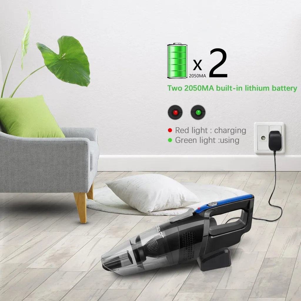 Aigostar Mercury 33LBX - Kabelloser Zyklon-Handstaubsauger, Nass- Und Trockensauger, 2050mAh Akku, 500ml Reservoir, HEPA-Filter. 4 Aigostar Mercury 33LBX - Kabelloser Zyklon-Handstaubsauger, Nass- Und Trockensauger, 2050mAh Akku, 500ml Reservoir, HEPA-Filter. – Bild 2