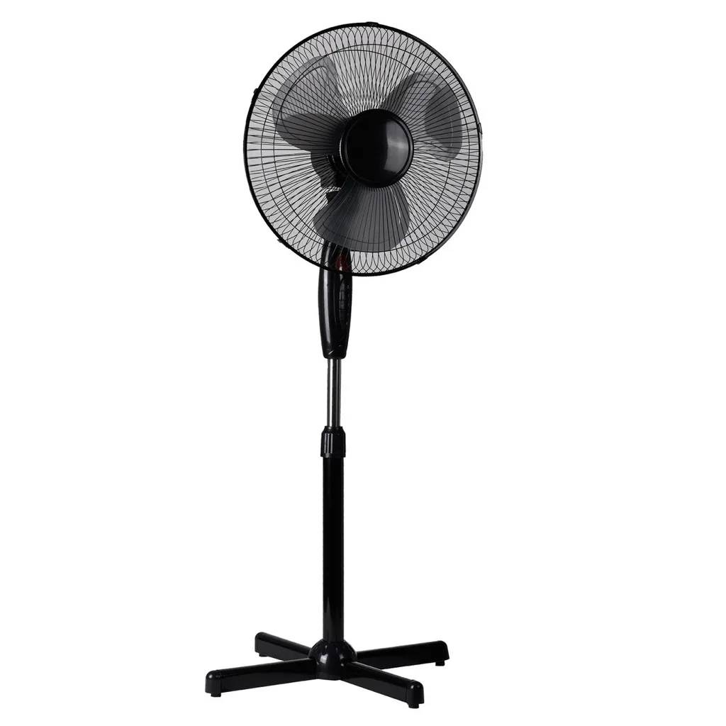 LEX Standventilator Ø40 Cm Mit Nachtlicht, 3 Geschwindigkeiten, Oszillation, 130cm Höhenverstellbar, Schwarz 3 LEX Standventilator Ø40 Cm Mit Nachtlicht, 3 Geschwindigkeiten, Oszillation, 130cm Höhenverstellbar, Schwarz