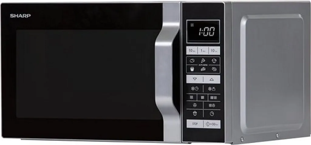 Sharp R860S Mikrowellen - Schwarz / Silber 9 Sharp R860S Mikrowellen - Schwarz / Silber – Bild 7