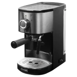 Bestron Espressomaschine Für 2 Tassen, Kolbenmaschine Mit Schwenkbarer Dampfdüse, Inkl. Integriertem Tassenwärmer, Herausnehmbarem Wassertank & 15 Bar Pumpendruck, 1.450 Watt, Farbe: Silber -Kaufland Verkäufe b8ff23a30dd3ad9cde1e2497c370238d