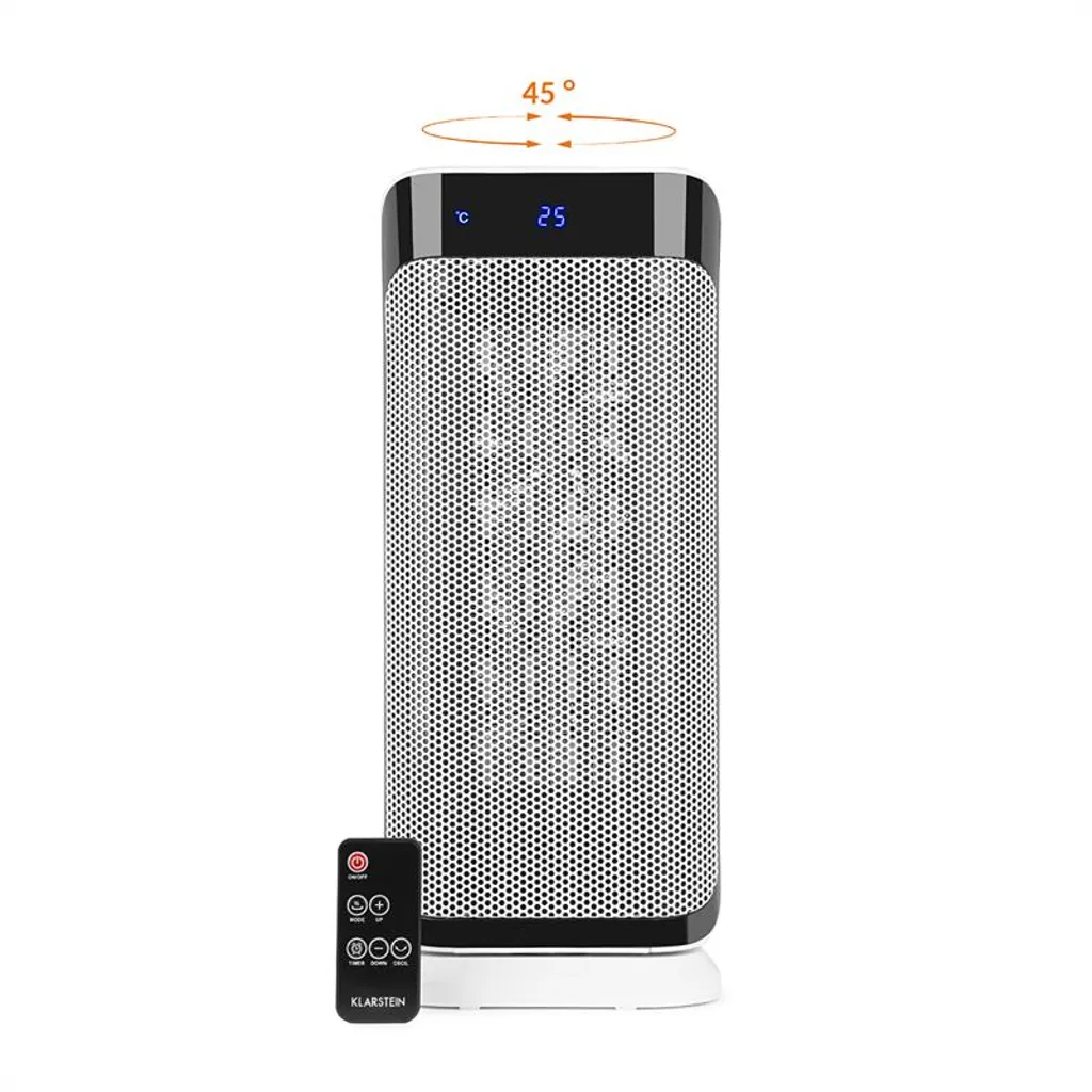 Chaval Heizturm 2.000 W Thermostat Timer Fernbedienung Weiß 5 Chaval Heizturm 2.000 W Thermostat Timer Fernbedienung Weiß – Bild 3