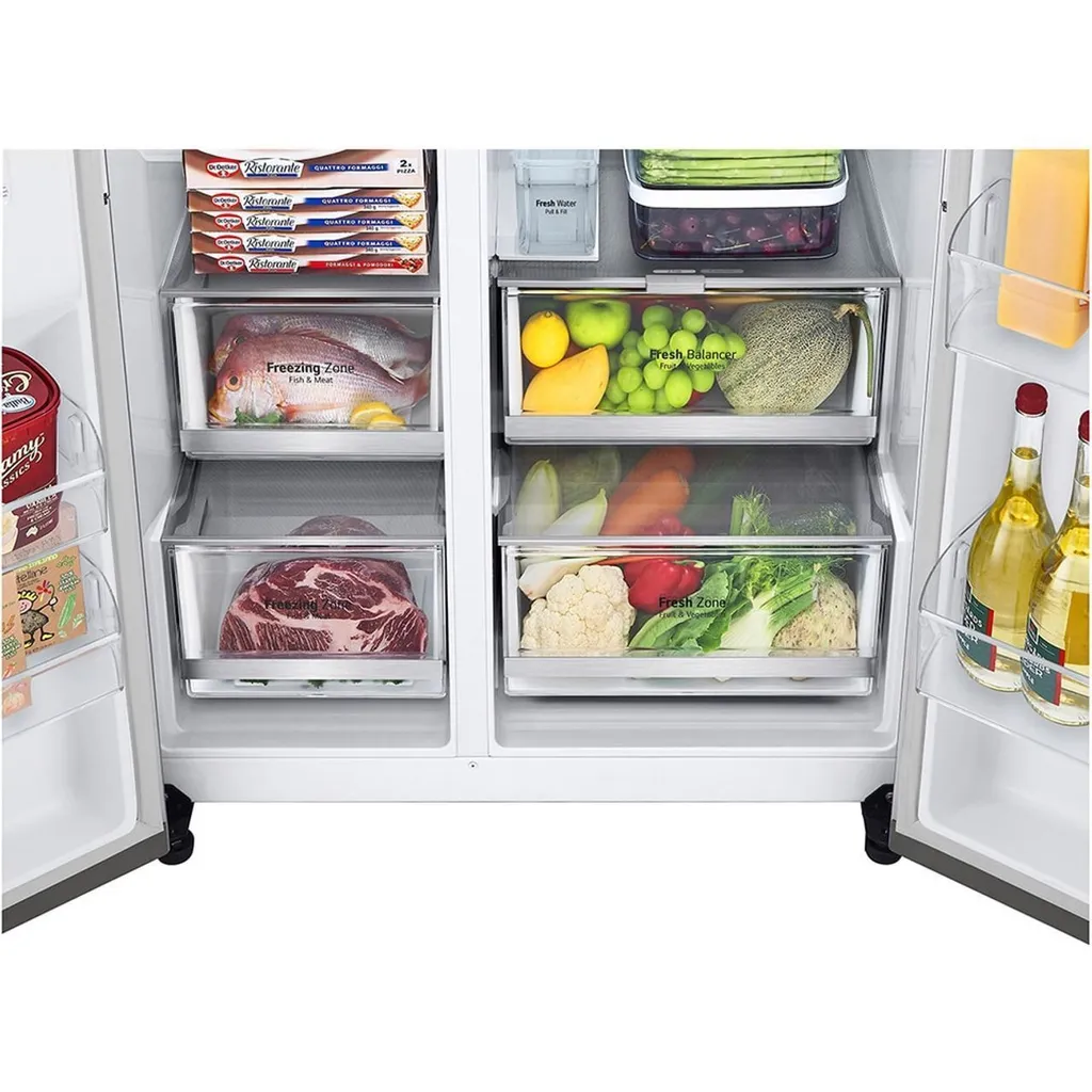 LG GSLV91MBAD Amerikanischer Side-by-Side Mit Wasser- Und Eisspender - No Frost Total No Frost - Multi Airflow System - 635 Liter, Edelstahl 5 LG GSLV91MBAD Amerikanischer Side-by-Side Mit Wasser- Und Eisspender - No Frost Total No Frost - Multi Airflow System - 635 Liter, Edelstahl – Bild 3