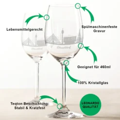 Leonardo Weinglas Mit Gravur - Düsseldorf Geschenk Im 2er Set - Weingeschenk - Souvenir Andenken & Mitbringsel - Geburtstagsgeschenk Für Sie & Ihn -Kaufland Verkäufe b9387d4731a88bf7d635aa241d848b6f
