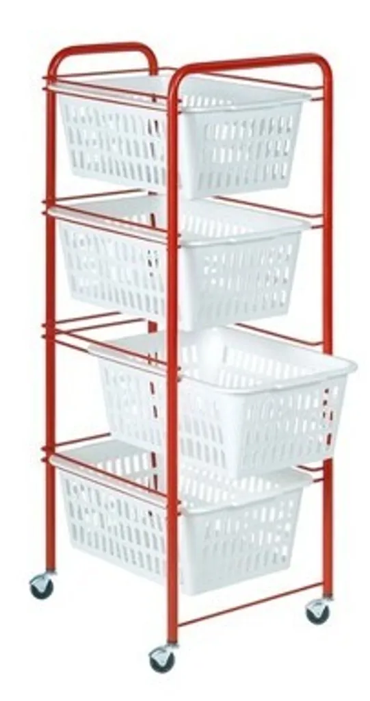 Universalwagen Siena Rollwagen Küchenwagen Für Bad Küche 4 Körbe 6 Universalwagen Siena Rollwagen Küchenwagen Für Bad Küche 4 Körbe – Bild 4