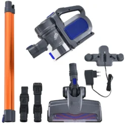 Juskys 2in1 Handstaubsauger & Akku Staubsauger - Beutellos & Kabellos – Bis 55 Min Laufzeit - Lithium-Ionen Akku, Wandhalterung & Ladestation – Blau -Kaufland Verkäufe b99fe4158c5acc5dea406f98e553b559