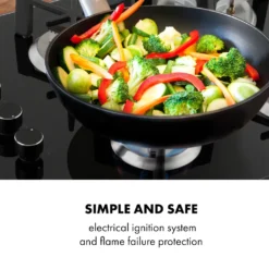 Klarstein Trifecta 4 Gaskochfeld ,4-flammig ,autark ,60 Cm ,Einbau ,Triangle-Brenner ,Erdgas/Propangas ,Sicherheitsventile ,automatische Abschaltung ,Gusseisen ,Glaskeramik Ø 6 Mm ,schwarz -Kaufland Verkäufe b9d192ff87742cef3556c24da0522226