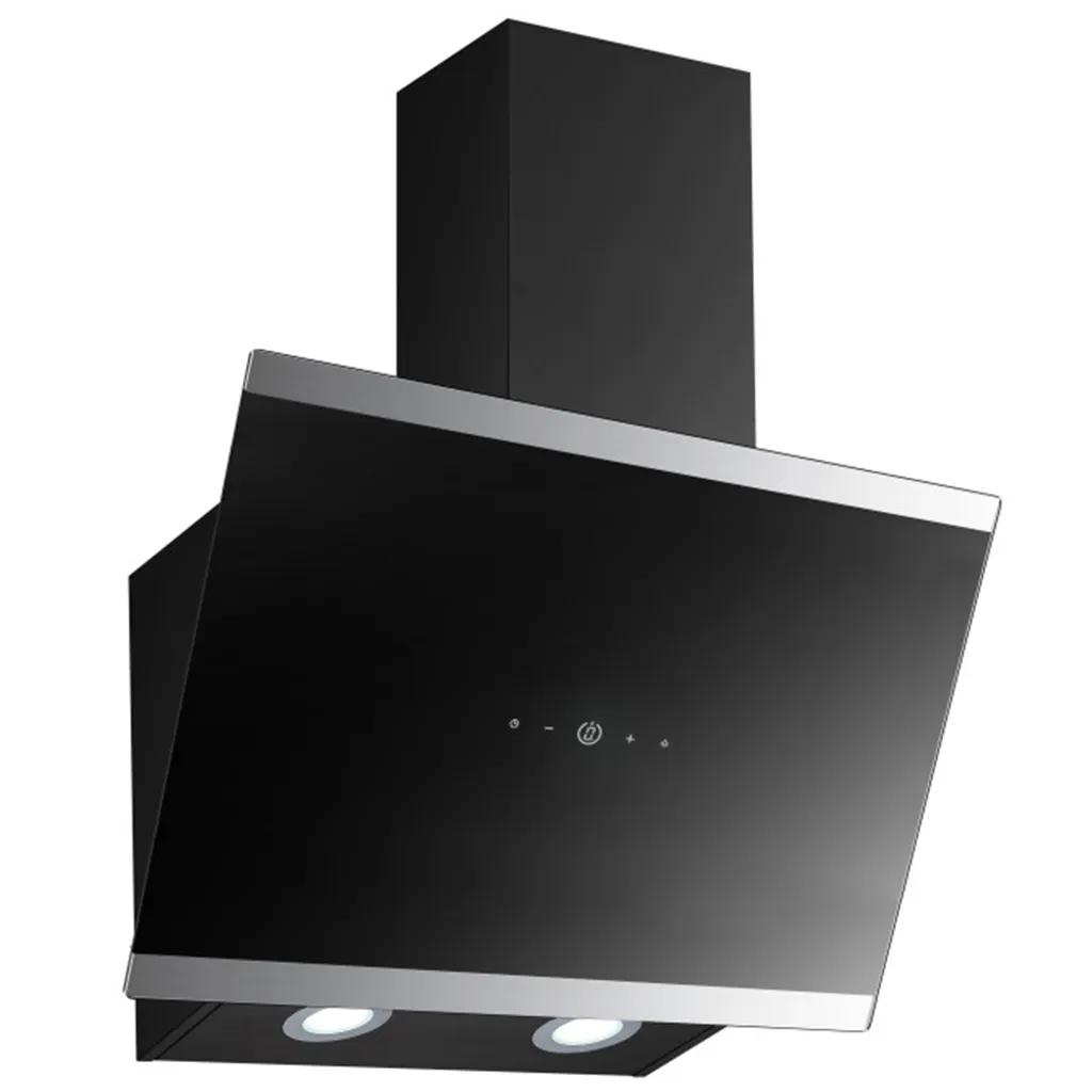 PKM Dunstabzugshaube Schräghaube Wandesse Metall Glas S33-60A+BTH 60cm Schwarz 3 PKM Dunstabzugshaube Schräghaube Wandesse Metall Glas S33-60A+BTH 60cm Schwarz