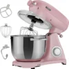 AREBOS Retro Küchenmaschine 1800W, Knetmaschine Mit 6L Edelstahl-Rührschüssel, Geräuscharm, 6 Geschwindigkeiten, Rosa -Kaufland Verkäufe b9f2c0ba58a88d836236bcbb93783efc