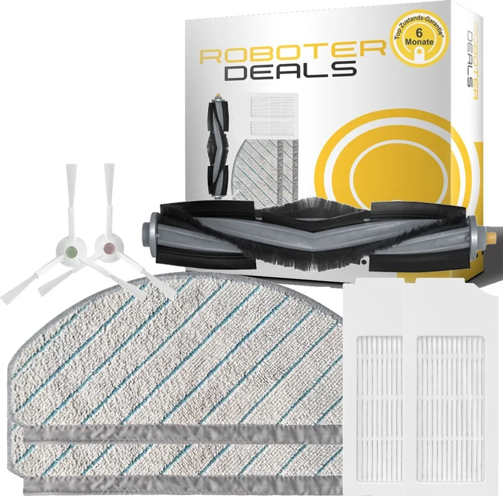 Zubehör Set, Ersatzteile Kit Für Ecovacs Deebot T10 U. T10 Plus (2x Pad, 2x Seitenbürste, 2x Filter, 1 Hauptbürste) 3 Zubehör Set, Ersatzteile Kit Für Ecovacs Deebot T10 U. T10 Plus (2x Pad, 2x Seitenbürste, 2x Filter, 1 Hauptbürste)