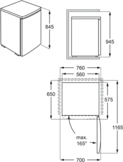 AEG - RTS814DXAW - Tisch-Kühlschrank - Weiß -Kaufland Verkäufe bac7118f74ed39e65acfd6a42dfa45b4