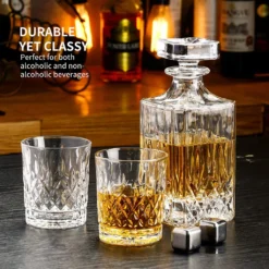 Amisglass Whiskey Karaffe Mit 2 Gläsern, Whiskey Set, 3-teilig, Whisky Dekanter 700ml Und Whisky Gläser 300ml 2 Stück, Kristallgläser & Longdrinkgläser -Kaufland Verkäufe bbb62c988e63d9c9e5e852072eb673f3