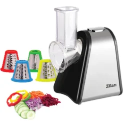 Zilan Elektrische Reibe | Elektrischer Gemüsehobel | Spiralschneider | Gemüseschneider | 200 Watt | 4 Aufsätze | -Kaufland Verkäufe bbe683f6f418b0c101327ac66b230684
