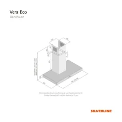Silverline VEW 900 E Vera Eco 90cm, 800m3/h Freiblasend Edelstahl, Wandhaube, -Kaufland Verkäufe bbf0ce0215fbd95f10fd129c579e8dca 1