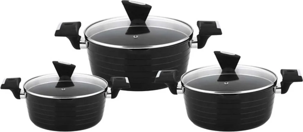 CS Kochsysteme Kochgeschirr/Kochtopfset 6-teilig MONHEIM Antihaftbeschichtet 3 CS Kochsysteme Kochgeschirr/Kochtopfset 6-teilig MONHEIM Antihaftbeschichtet