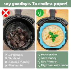 Air Fryer Heißluftfritteuse Silikon Topf Wiederverwendbar Ersatzeinlagen Korb Backofen Pad Hitzebeständige Backblech Fried Pizza Heißluftfritteuse Matte (Blau) -Kaufland Verkäufe bce20036a1ad9de7b627b0a60532b718