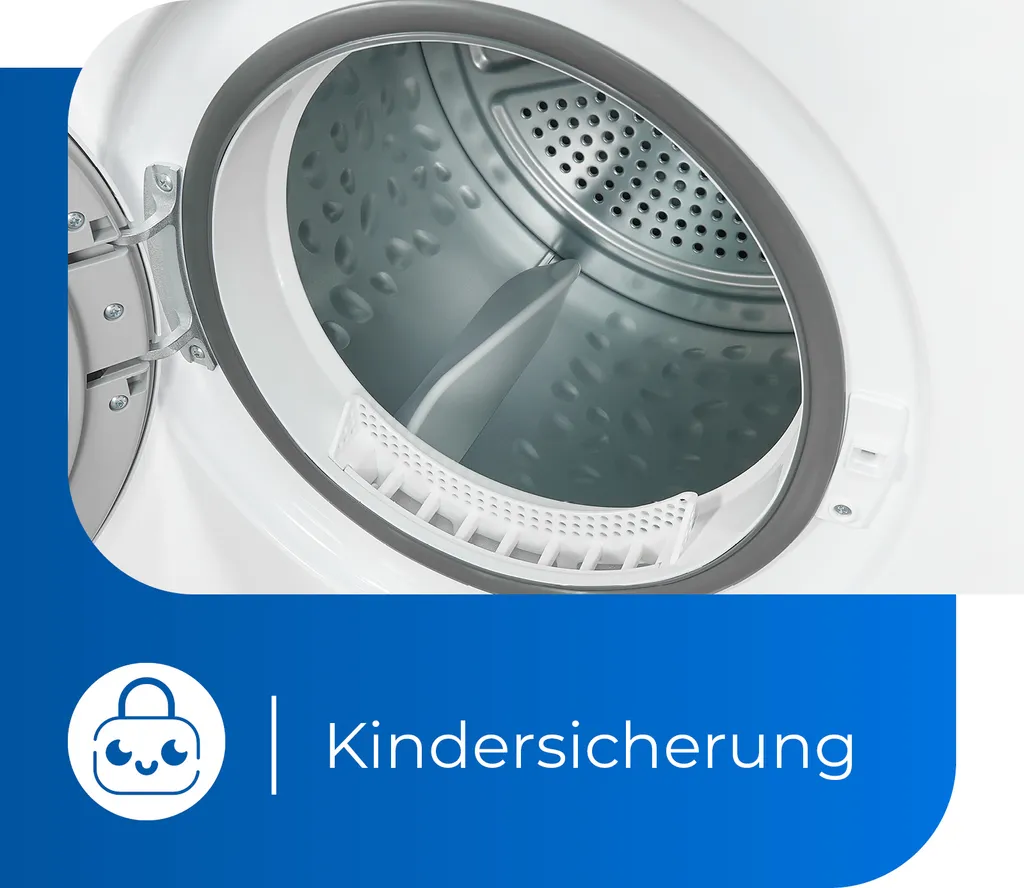 Exquisit TAE 70-3 Abluftrockner | 7 Kg | Elektronik | Reversierautomatik | Weiß 7 Exquisit TAE 70-3 Abluftrockner | 7 Kg | Elektronik | Reversierautomatik | Weiß – Bild 5