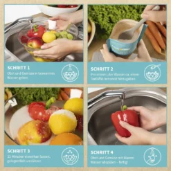 Lemonist Pestizid-Reduzierer - 4er-Set Obst- Und Gemüsereiniger Natron Zitronensäure Salz Granulat Vegan Reduzierung Von Pestiziden - Germany -Kaufland Verkäufe bd68b6917cbe25fd6e0ad8d10cdb4657