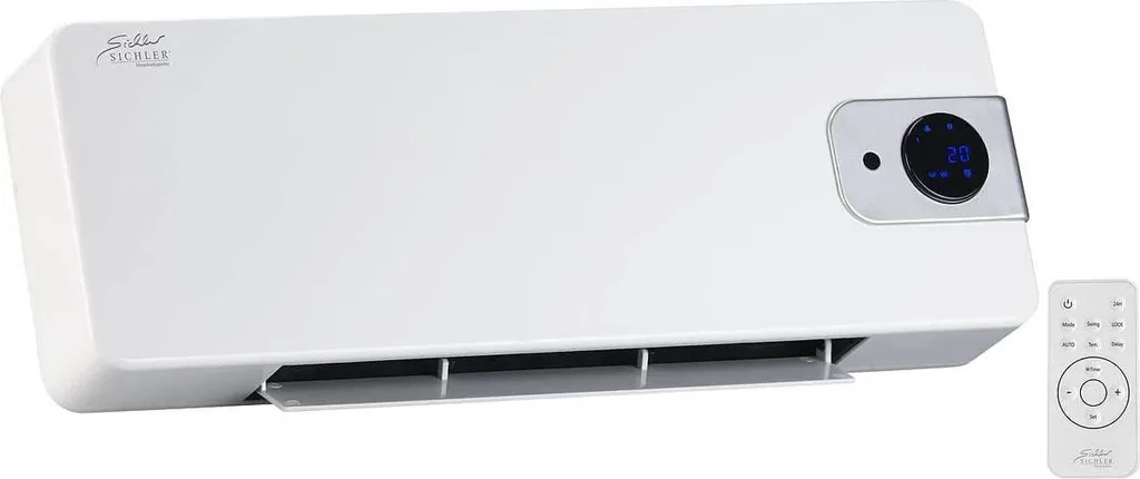 Sichler Keramik Wandheizlüfter LV-820.w Mit Digitalem Thermostat, Oszillation, 2.000 W 7 Sichler Keramik Wandheizlüfter LV-820.w Mit Digitalem Thermostat, Oszillation, 2.000 W – Bild 5