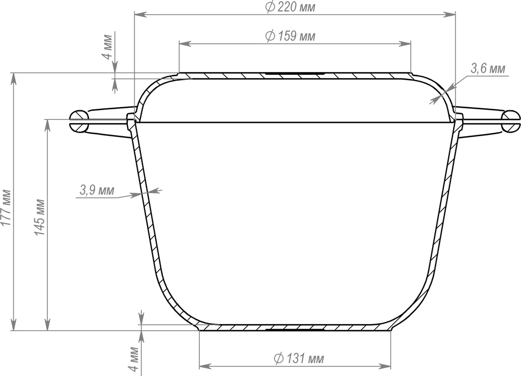 Gusseisen Topf 4L Gusseiserner Topf Ø 22cm Kochtopf Aus Gusseisen Mit Deckel-Bratpfanne 8 Gusseisen Topf 4L Gusseiserner Topf Ø 22cm Kochtopf Aus Gusseisen Mit Deckel-Bratpfanne – Bild 6