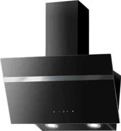 PKM Dunstabzugshaube Wandhaube Mit Randabsaugung S20-90 ABTY Schwarz 90cm