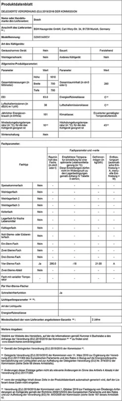 Bosch Serie 6 GSN51AWCV, Senkrecht, 289 L, SN-T, 38 DB, Frostfreies System, Weiß 31 Bosch Serie 6 GSN51AWCV, Senkrecht, 289 L, SN-T, 38 DB, Frostfreies System, Weiß -Kaufland Verkäufe c1396aabe124485e8108f2523ccf7a88