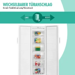 Bomann® Gefrierschrank Nofrost Freistehender 194 Liter Nutzinhalt, Total No Frost - Nie Wieder Abtauen - Schnellgefrierfunktion U. MultiAirflow-System, Türanschlag Wechselbar - GS 7326.1 Weiß -Kaufland Verkäufe c142b16edca8eacad25d523d6cb51516