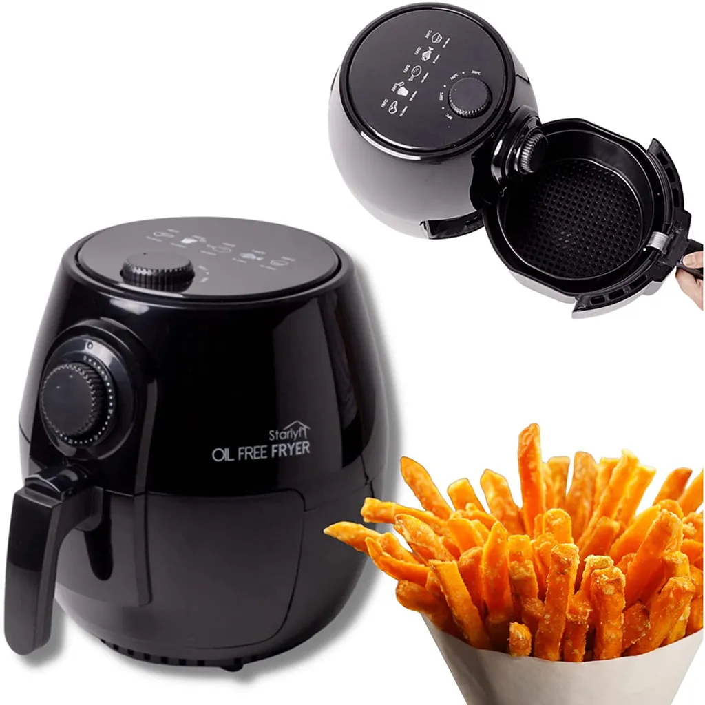 Starlyf® OIL FREE FRYER – Heißluftfritteuse, Umluft-Fritteuse Ohne ÖL, 3,8 Liter Fassungsvermögen, Spühlmaschinenfest, 1400 Watt – Aus Der TV Werbung 3 Starlyf® OIL FREE FRYER – Heißluftfritteuse, Umluft-Fritteuse Ohne ÖL, 3,8 Liter Fassungsvermögen, Spühlmaschinenfest, 1400 Watt – Aus Der TV Werbung