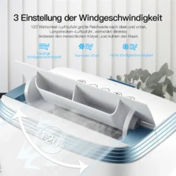 Mobiles Klimagerät Mit Schlafmodus Und Timerfunktion, Kühlgebläse, Mit Fernbedienung, Manuelle Steuerung, 3-in-1-Funktion (Kühlen, Entfeuchten, Lüften), Mit Abluftrohr, Umweltschutz Und Energieeinsparung, Energieeffizienzklasse A, R290PS 9000 BTU, Unterseite Der Maschine Mit Rädern, Leicht Zu Bewegen, Geeignet Für Zuhause, Büro 12 Mobiles Klimagerät Mit Schlafmodus Und Timerfunktion, Kühlgebläse, Mit Fernbedienung, Manuelle Steuerung, 3-in-1-Funktion (Kühlen, Entfeuchten, Lüften), Mit Abluftrohr, Umweltschutz Und Energieeinsparung, Energieeffizienzklasse A, R290PS 9000 BTU, Unterseite Der Maschine Mit Rädern, Leicht Zu Bewegen, Geeignet Für Zuhause, Büro -Kaufland Verkäufe c1b38b1c3e3fa72c22102e6468c6a753
