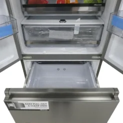 Hisense RF632N4WIE French Door Kühl-Gefrierkombination/ NoFrostPlus/ Inverter-Kompressor/ Wasserspender/ CrispZone/ 200 Cm/ Kühlteil 336 L/ Gefrierteil 149 L/ 38 DB/ 295 KWh/ Jahr/ Inox-Look -Kaufland Verkäufe c20faf6c8bcb4e3631cfe3325d2c69d0