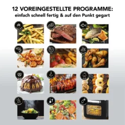 MAXXMEE Heißluft-Fritteuse Digital - 12 L Fassungsvermögen - Schwarz Heißluft Fritteuse Friteuse Fritöse Airfryer 12L XXL Backofen Drehgrill Digital 18 MAXXMEE Heißluft-Fritteuse Digital - 12 L Fassungsvermögen - Schwarz Heißluft Fritteuse Friteuse Fritöse Airfryer 12L XXL Backofen Drehgrill Digital -Kaufland Verkäufe c229ecfbb7dd53f0eed12475adbff703