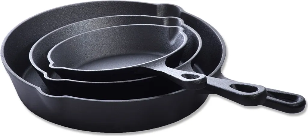 Mucola Bratpfanne Grillpfanne Pfannenset Gusseisen 3 Tlg. Ø25 Ø19 Ø15,5 Cm Griff Herd Gussbratpfanne Steakpfanne Gasherd Induktionsherd Feuer Ofen Herdplatte 4 Mucola Bratpfanne Grillpfanne Pfannenset Gusseisen 3 Tlg. Ø25 Ø19 Ø15,5 Cm Griff Herd Gussbratpfanne Steakpfanne Gasherd Induktionsherd Feuer Ofen Herdplatte – Bild 2