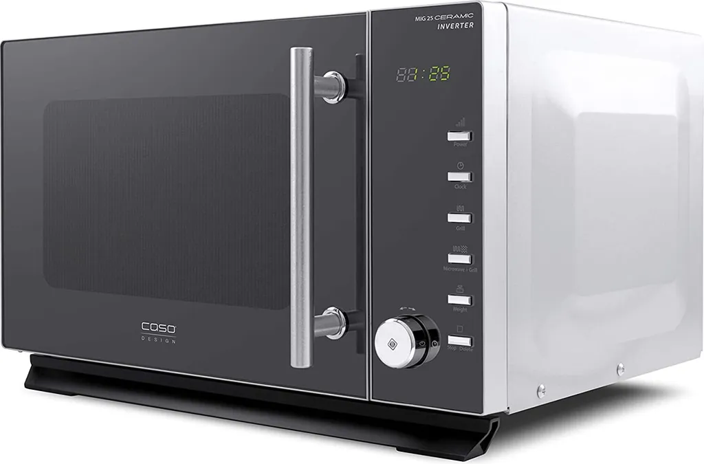CASO | MIG25 Ceramic 2-in-1 Mikrowelle Mit Grill | Keramikboden Und Inverter-Technologie, 900 W, 1000 W Grill, 25 L, Design Edelstahl, Verspiegelt 3 CASO | MIG25 Ceramic 2-in-1 Mikrowelle Mit Grill | Keramikboden Und Inverter-Technologie, 900 W, 1000 W Grill, 25 L, Design Edelstahl, Verspiegelt