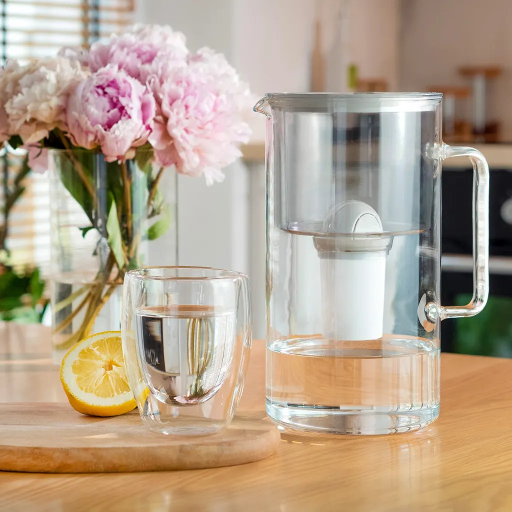 Wessper AquaClassic Set: Kristalline Glaskanne 2.5L In Schwarz + 2x Wasserfilterpatrone 6 Wessper AquaClassic Set: Kristalline Glaskanne 2.5L In Schwarz + 2x Wasserfilterpatrone – Bild 4