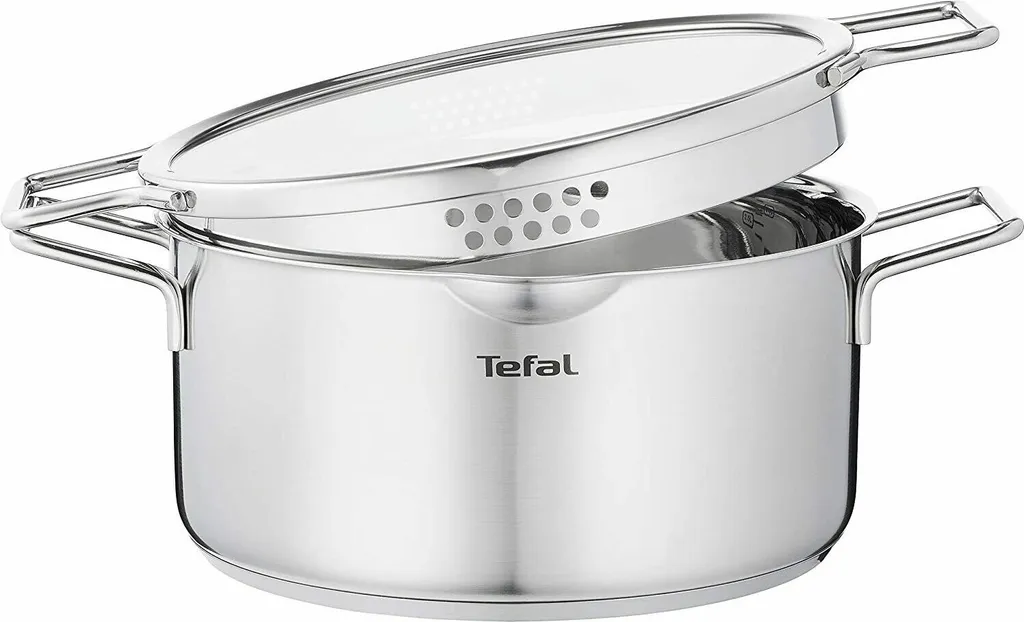 Tefal NORDICA Topfset Edelstahl 6-teilig H852S3 + DUETTO Bratpfanne °20cm 4 Tefal NORDICA Topfset Edelstahl 6-teilig H852S3 + DUETTO Bratpfanne °20cm – Bild 2