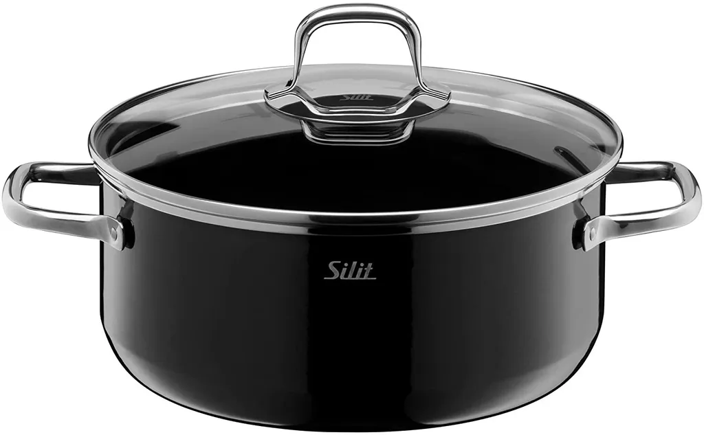 Silit Elegance Line Kochtopf Groß, 24 Cm, Glasdeckel, Bratentopf 4,4l, Topf Induktion, Silargan Funktionskeramik 3 Silit Elegance Line Kochtopf Groß, 24 Cm, Glasdeckel, Bratentopf 4,4l, Topf Induktion, Silargan Funktionskeramik