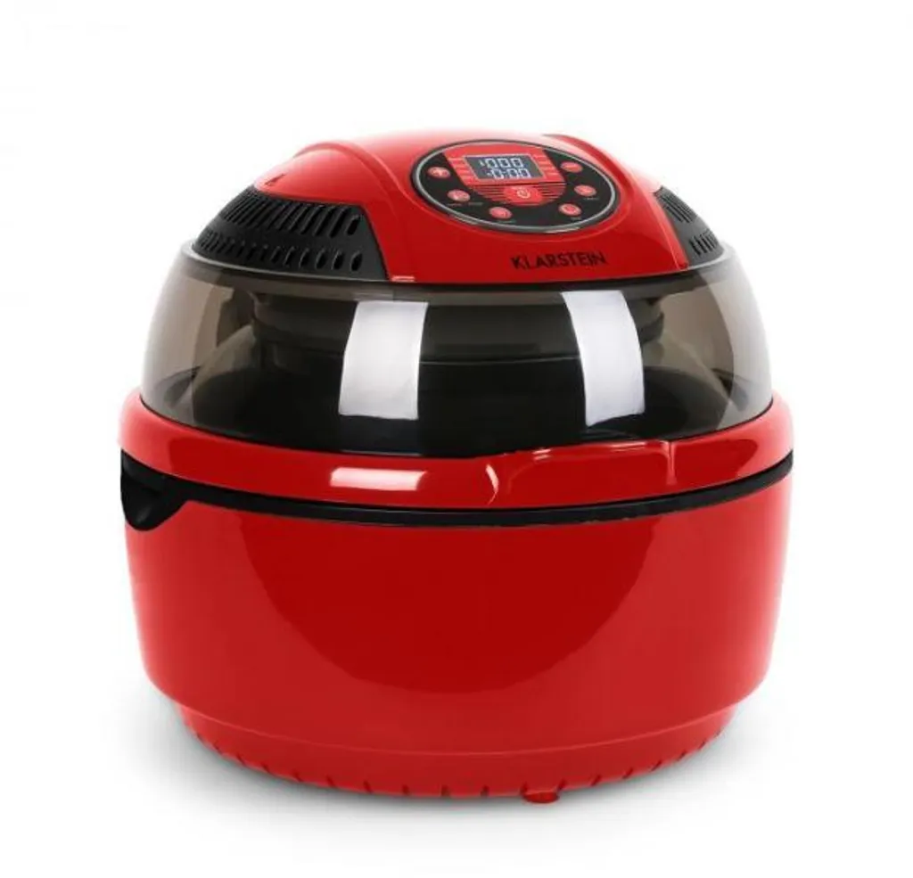 VitAir Turbo Heißluftfritteuse Rot-schwarz 1400W Grillen Backen 9l 8 VitAir Turbo Heißluftfritteuse Rot-schwarz 1400W Grillen Backen 9l – Bild 6